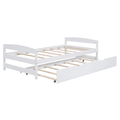 Twin size platform bed, with two drawers, gray、、casual