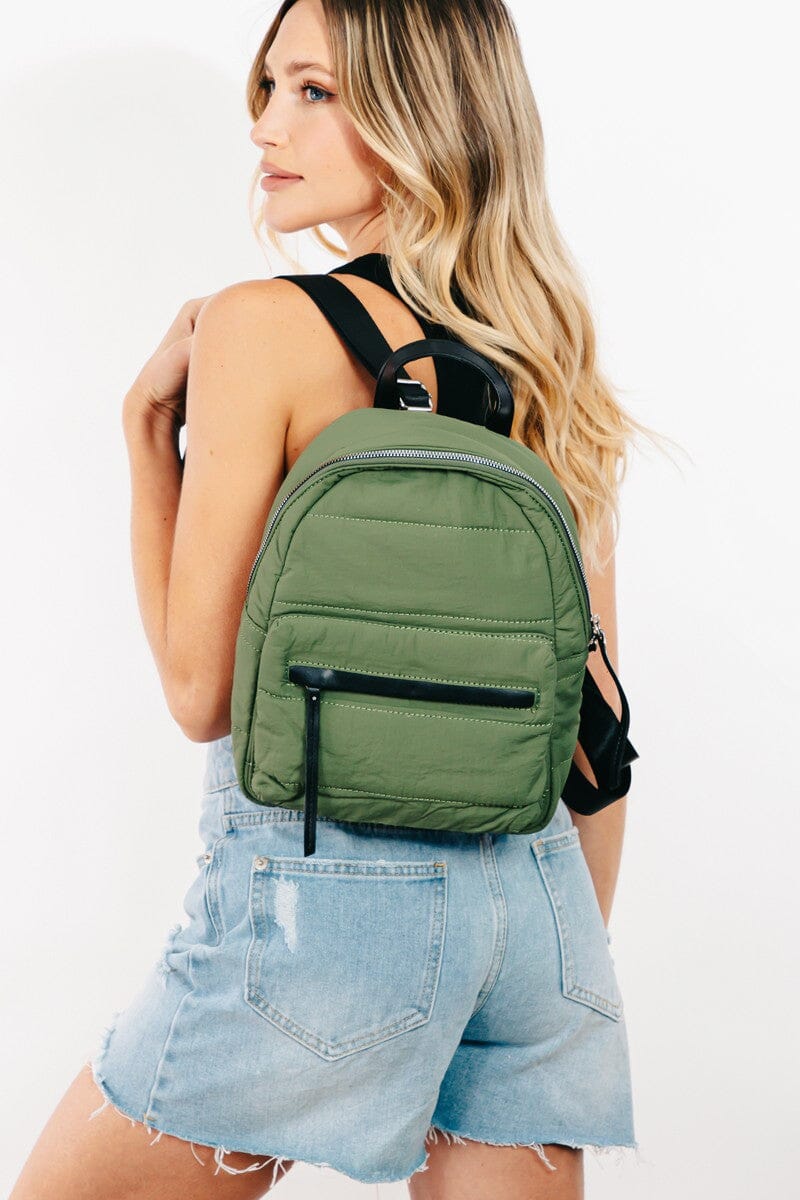 Fame Adjustable Strap Nylon Backpack Bag、mySite、camillekostekn