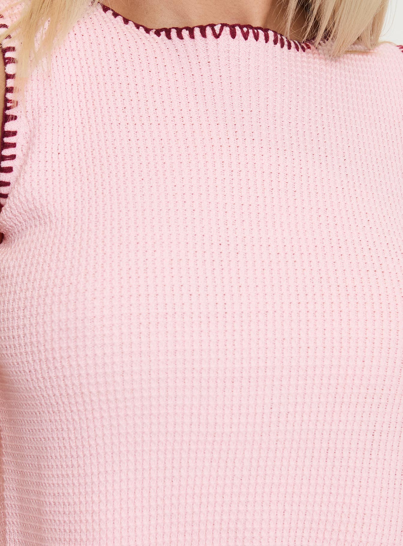 Castiel Knit Vest Pink、mySite、solidvoid