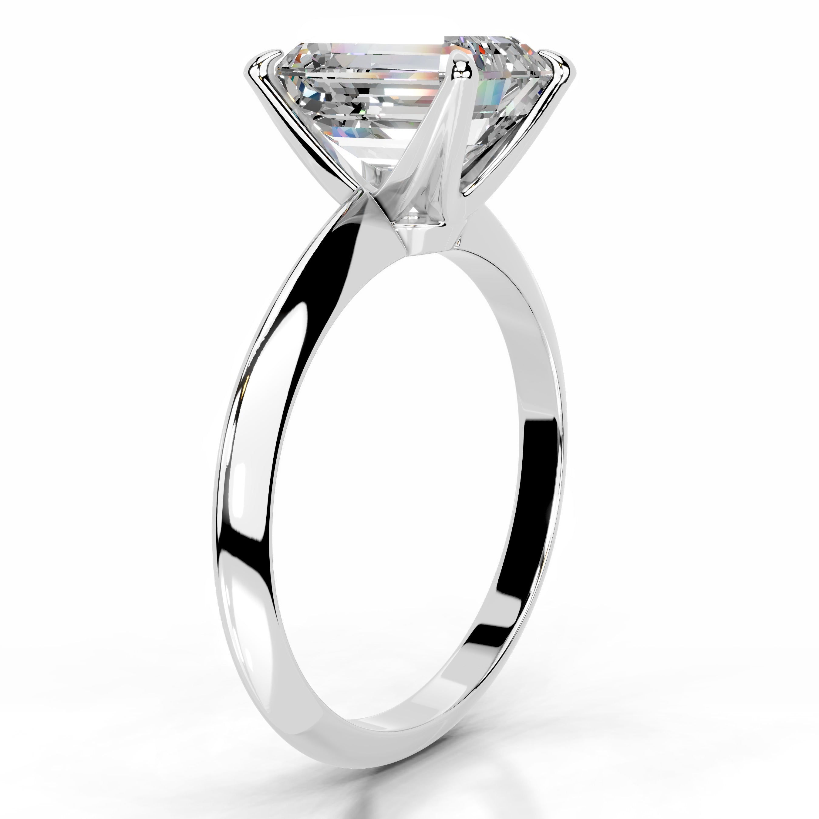 Evie Moissanite Ring - 18K White Gold、mySite、hinf8tx79
