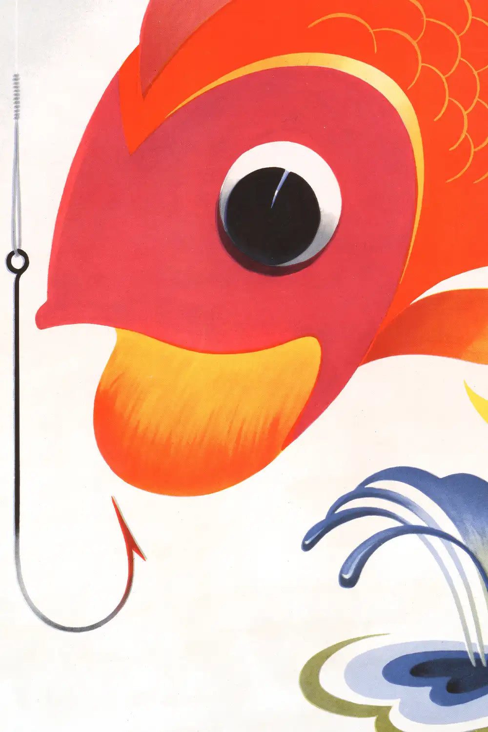 Don't Be A Sucker Vintage Fish Oversized Art Print、mySite、gigharbornorthrealestate