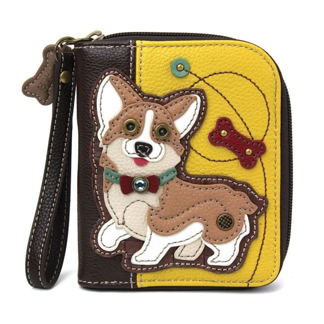Chala Dog Zip Around Wallets-Carry your cards in dog gone good style!*、mySite、g9winljtr