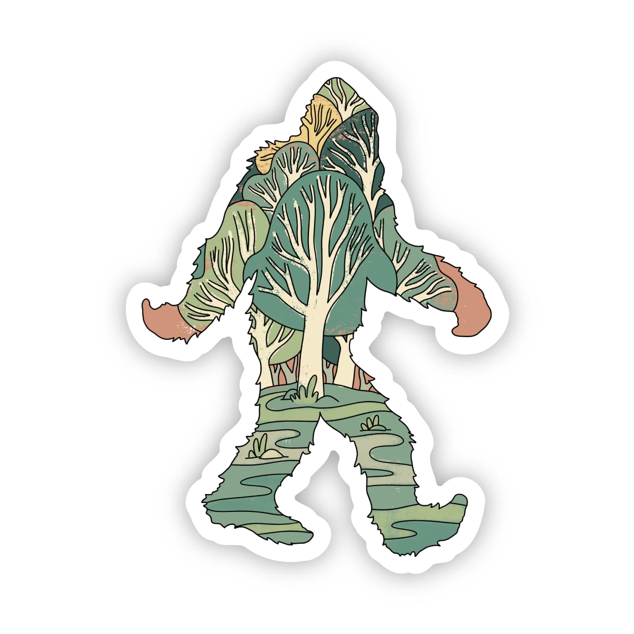  Bigfoot Woods Sticker、mySite、ghnorth