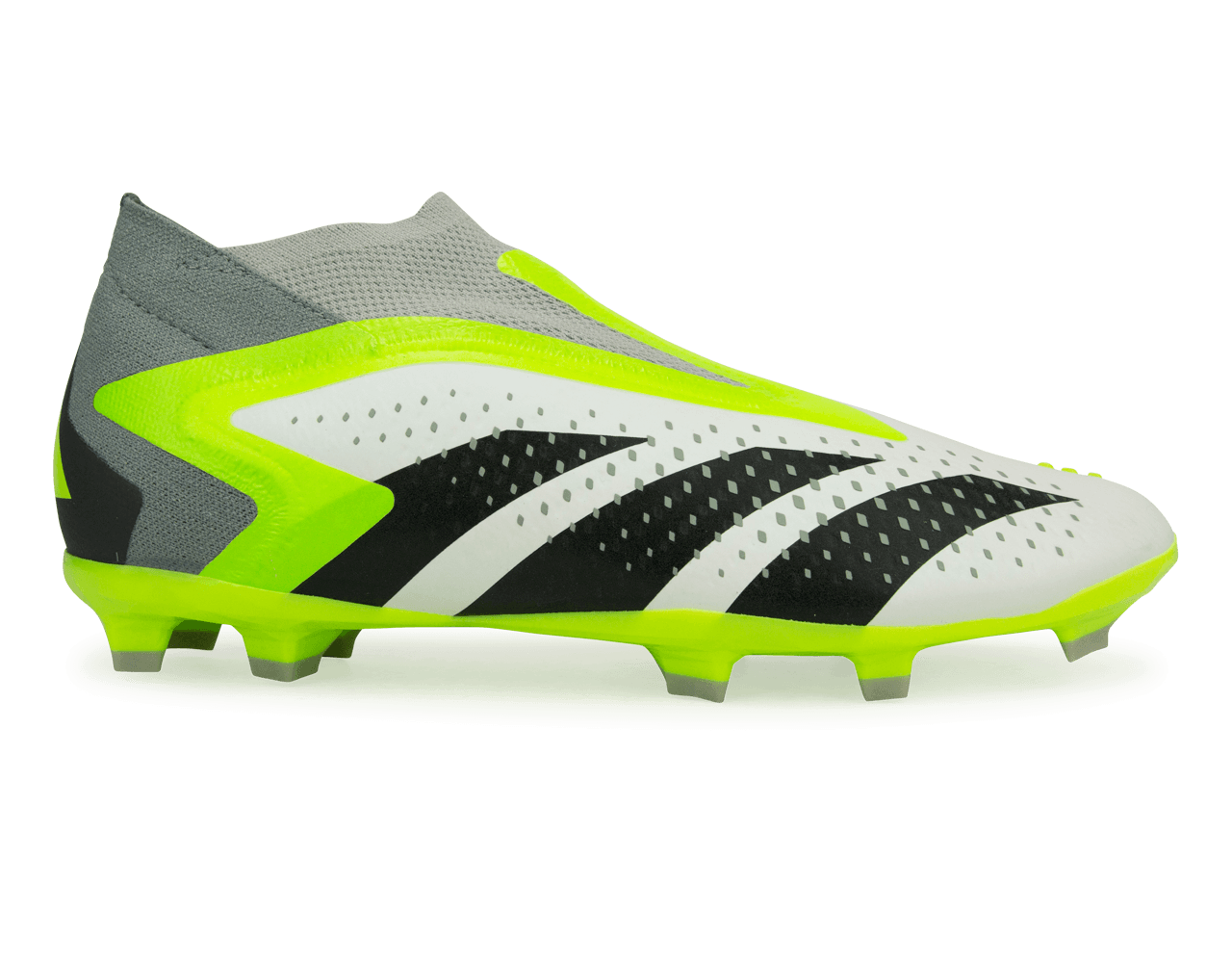 adidas Kids Predator Acccuracy+ FG White/Lucid Lemon、mySite、bottomscart