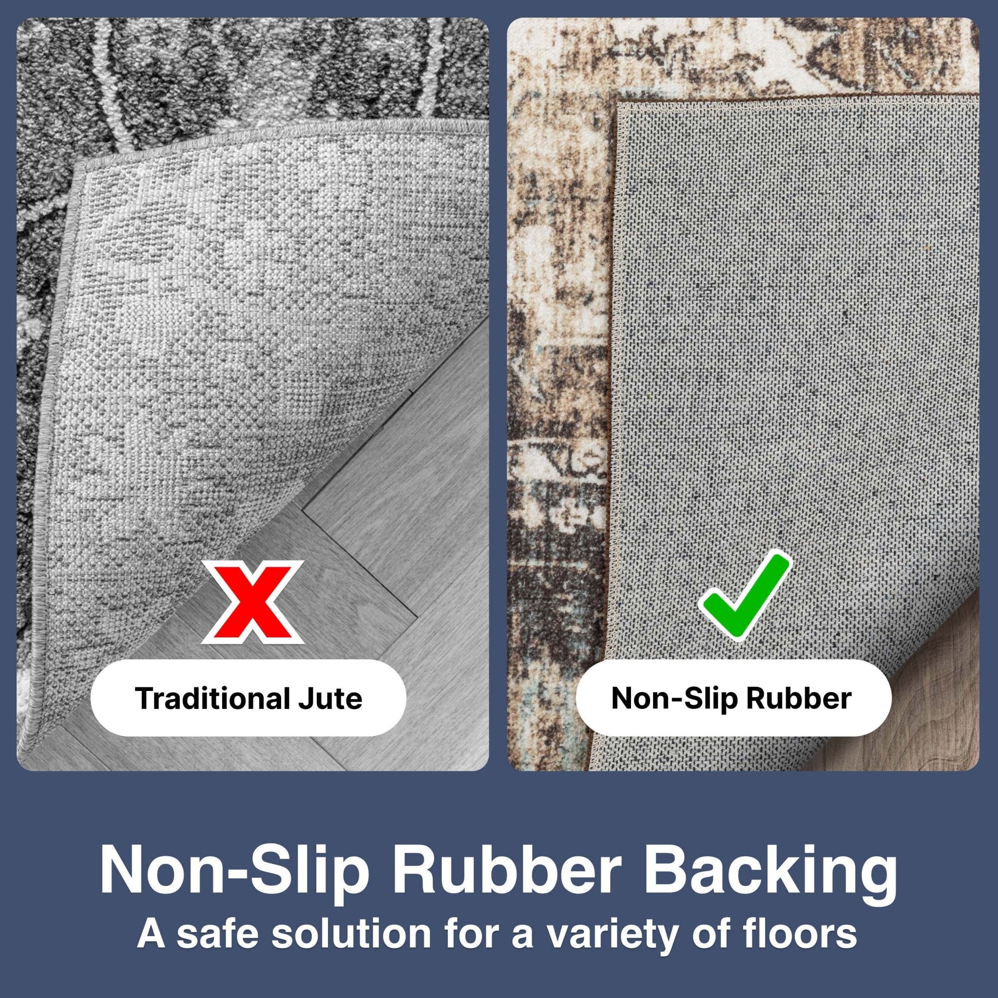 Elle Basics Intrigue Easy-Clean Washable Rug - Durable, Non-Slip, Low-Profile Design for Home Comfort、mySite、gigharbornorthrealestate