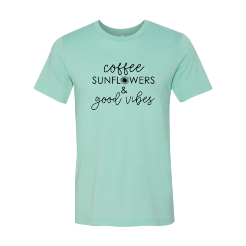 Coffee Sunflowers & Good Vibes T-Shirt、mySite、camillekostekn
