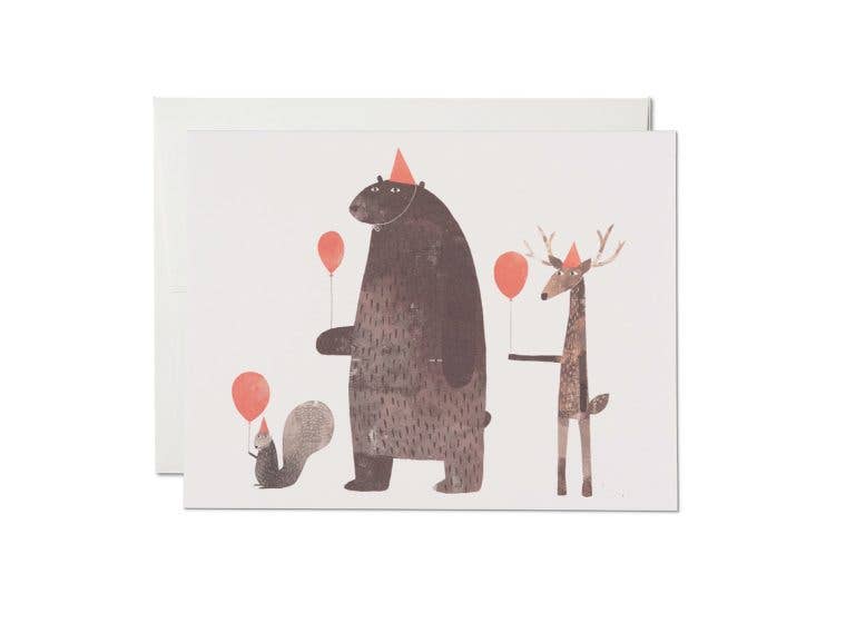 Red Cap Cards - Party Animals birthday greeting card、mySite、garagedoors4me