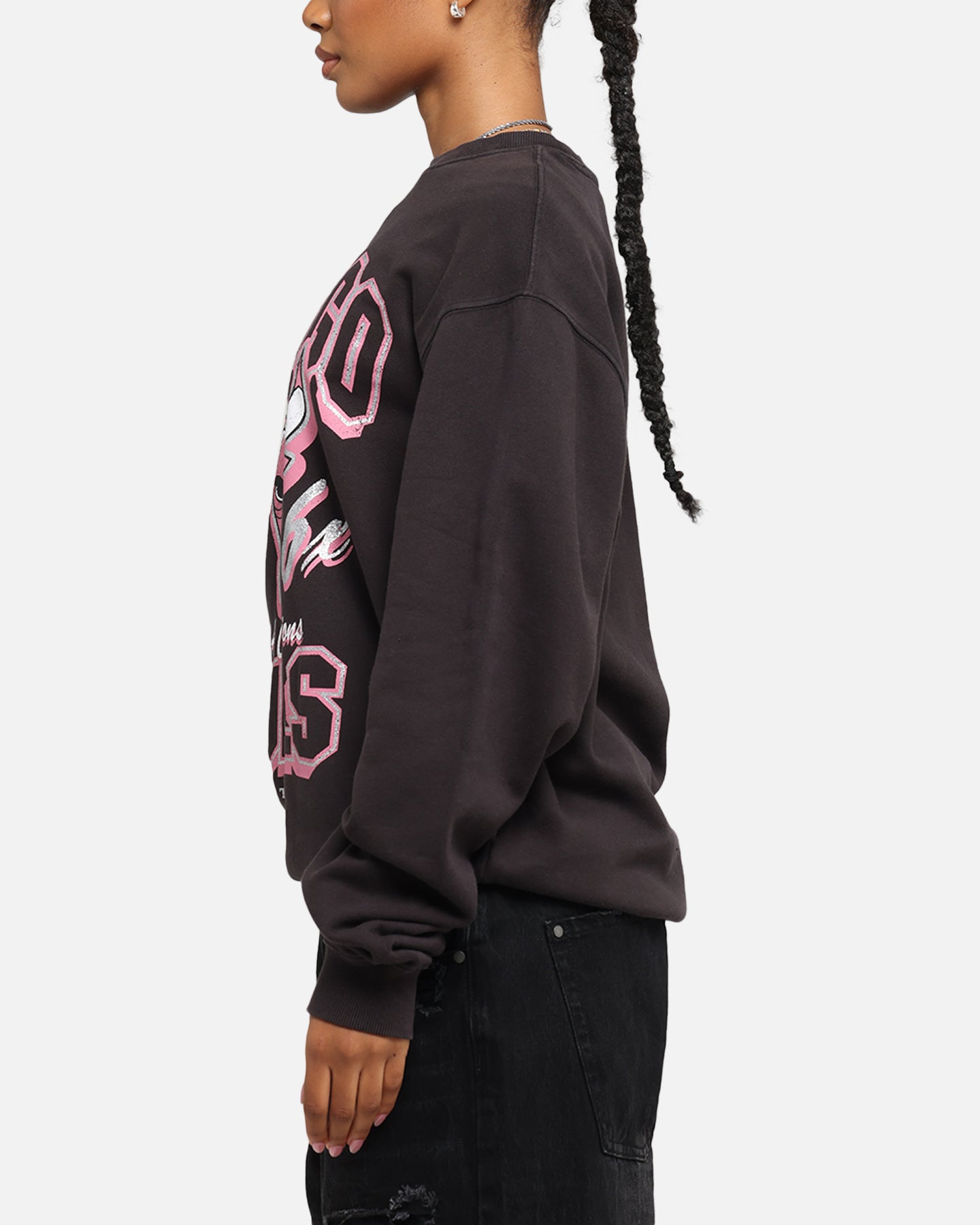 Mitchell & Ness Women's Chicago Bulls Arch Logo Crewneck Overdyed Black、mySite、zt4zffjzw