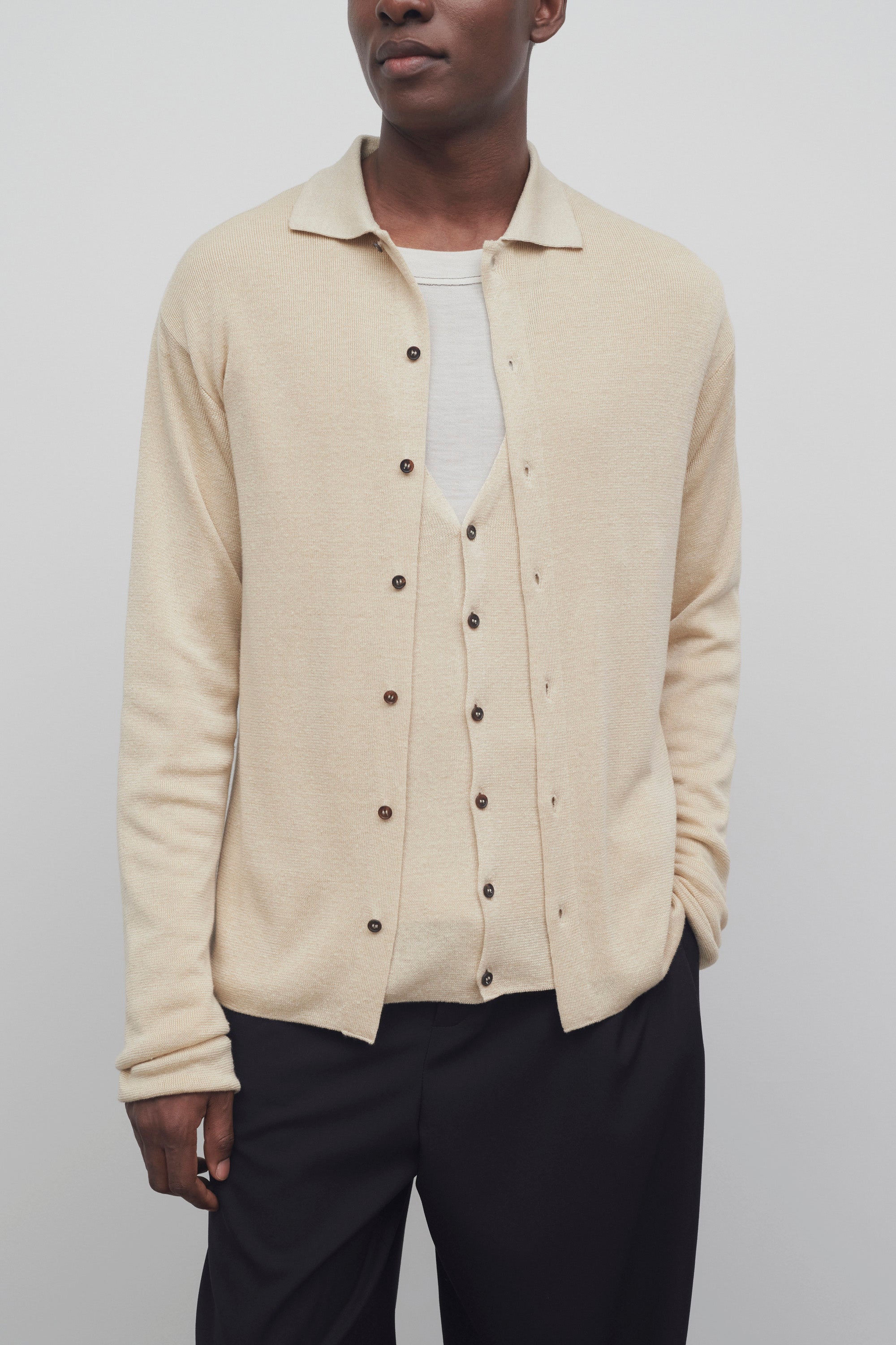 Lorde Cardigan in Linen and Silk、mySite、aoinhome