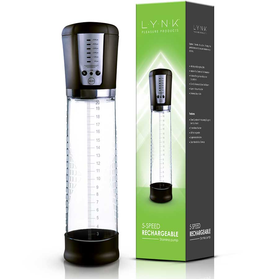High Power 5 Speed Electric Penis Pump by Lynk Pleasure | Rechargeable Penis Enlarger for Men、mySite、bottomscart