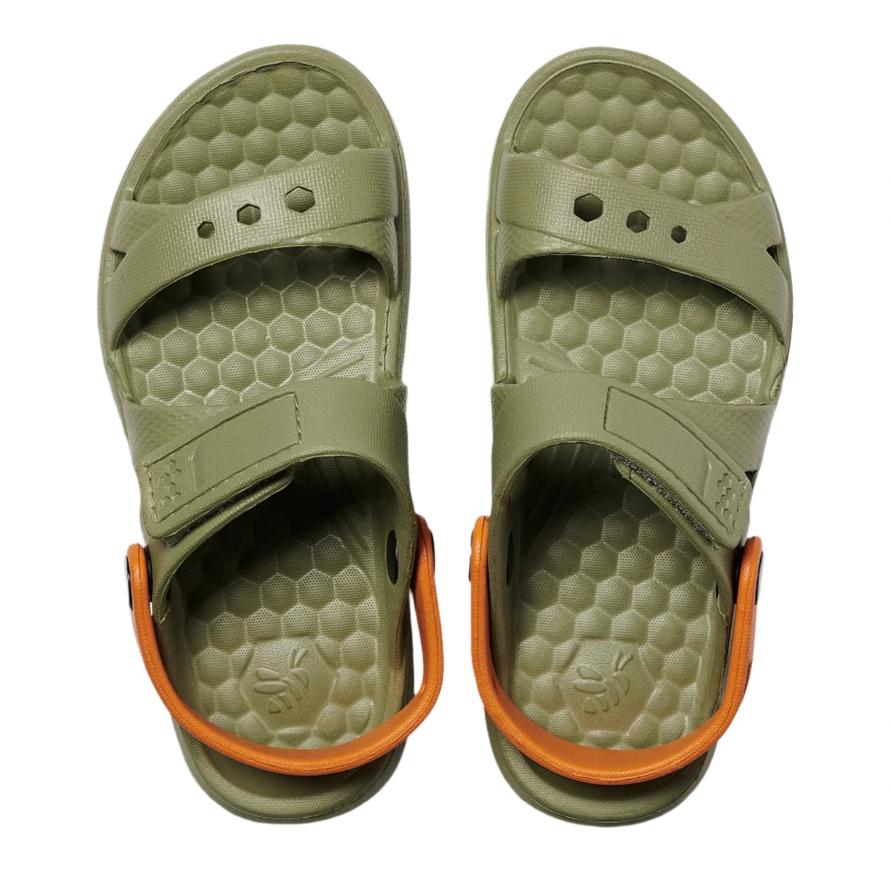  Joybees Kids (Sizes Child 4-13/Junior 1-2) Adventure Sandal - Olive/Burnt Orange、mySite、preschool7hills