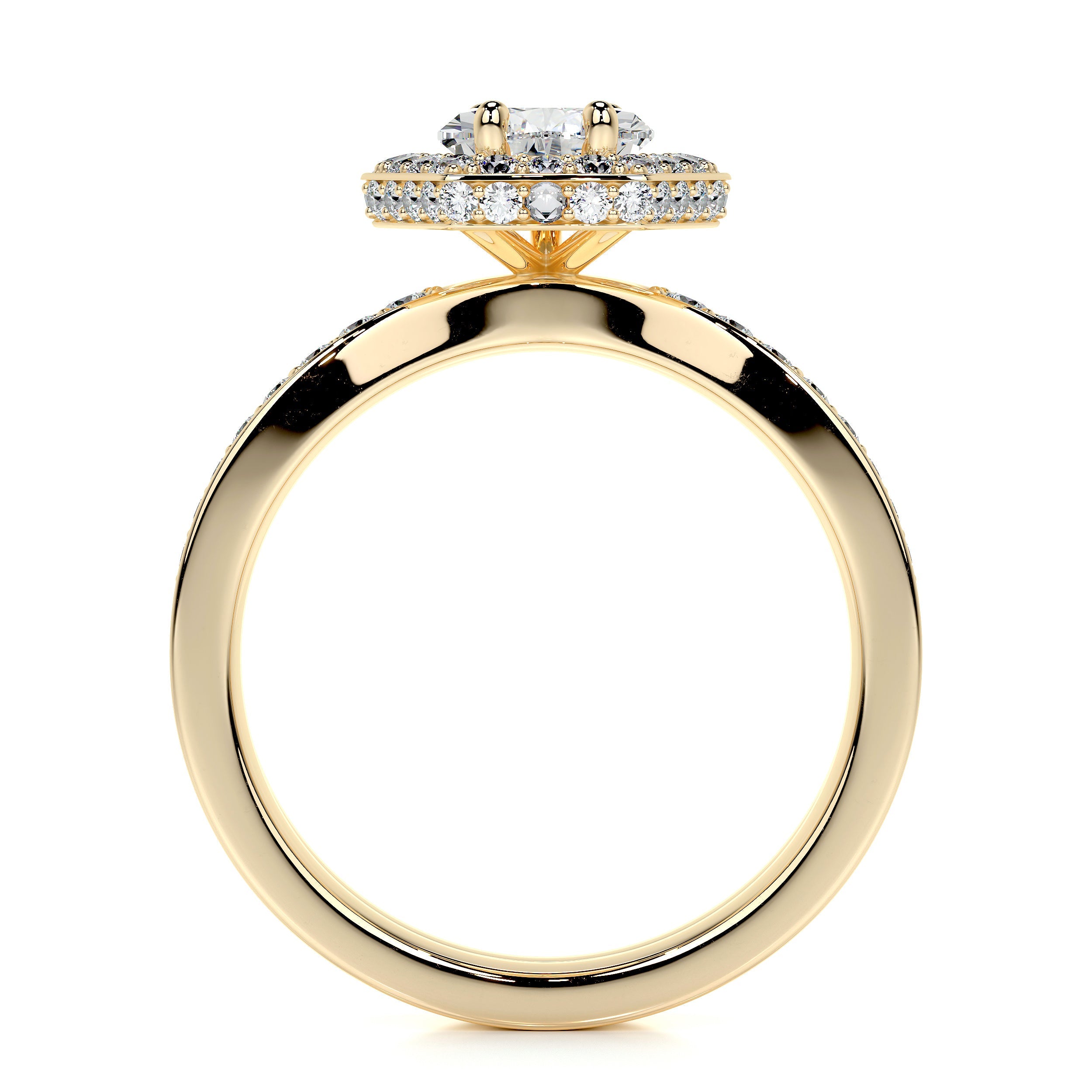Kendall Lab Grown Diamond Bridal Set -18K Yellow Gold、mySite、hinf8tx79
