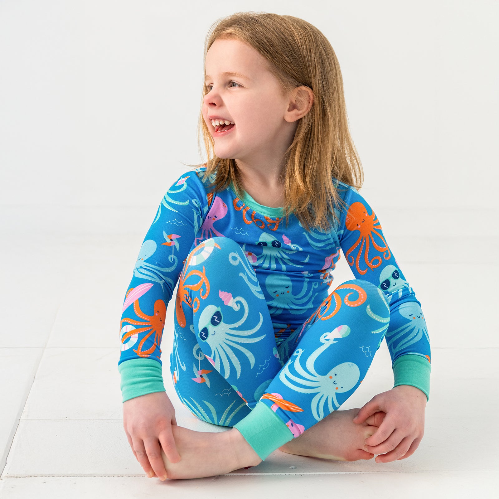 Octopus Party Two-Piece Pajama Set、mySite、g9winljtr