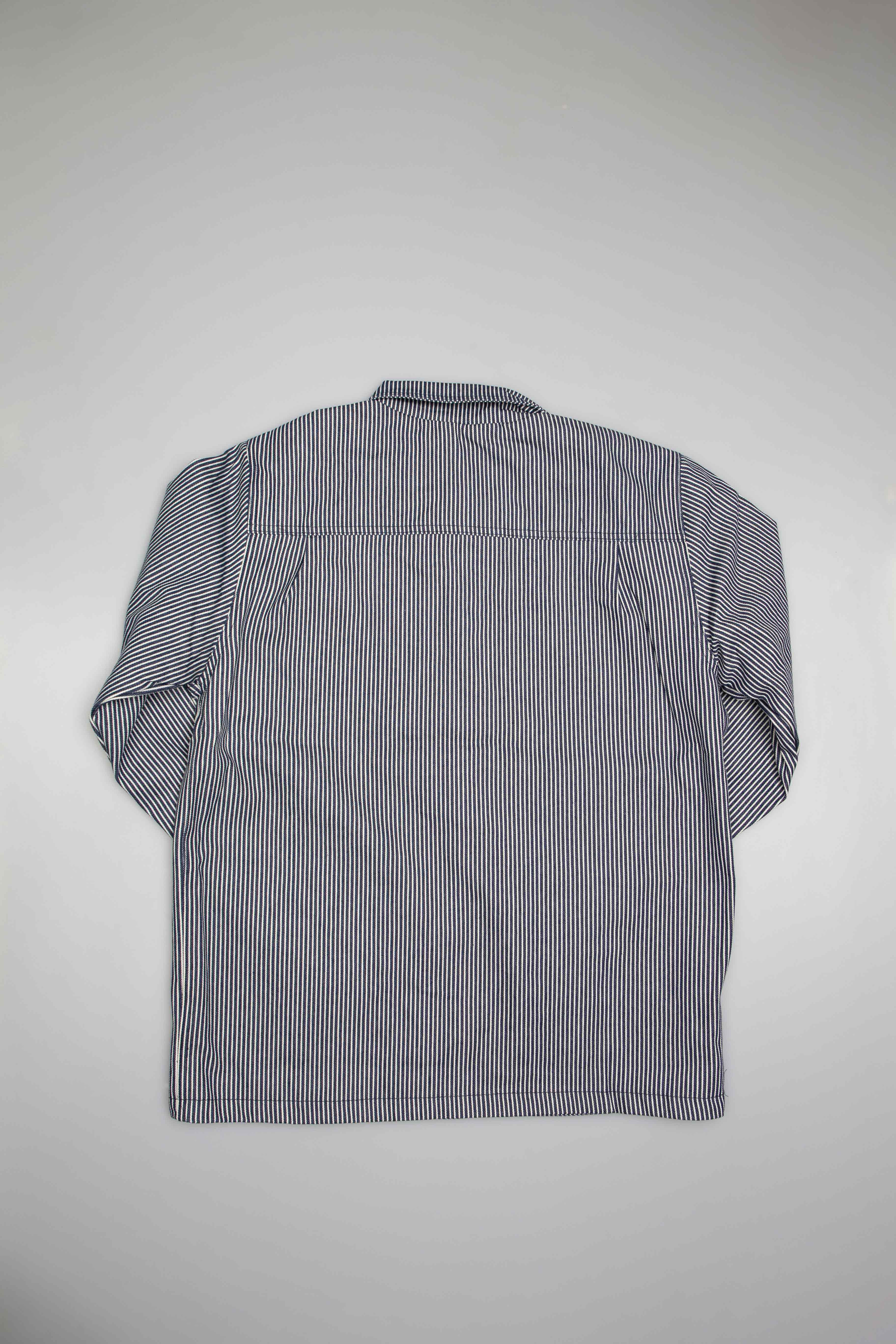 Vault Drill Chore Hickory Stripe Coat Mens Jacket - Navy、mySite、dreamappss