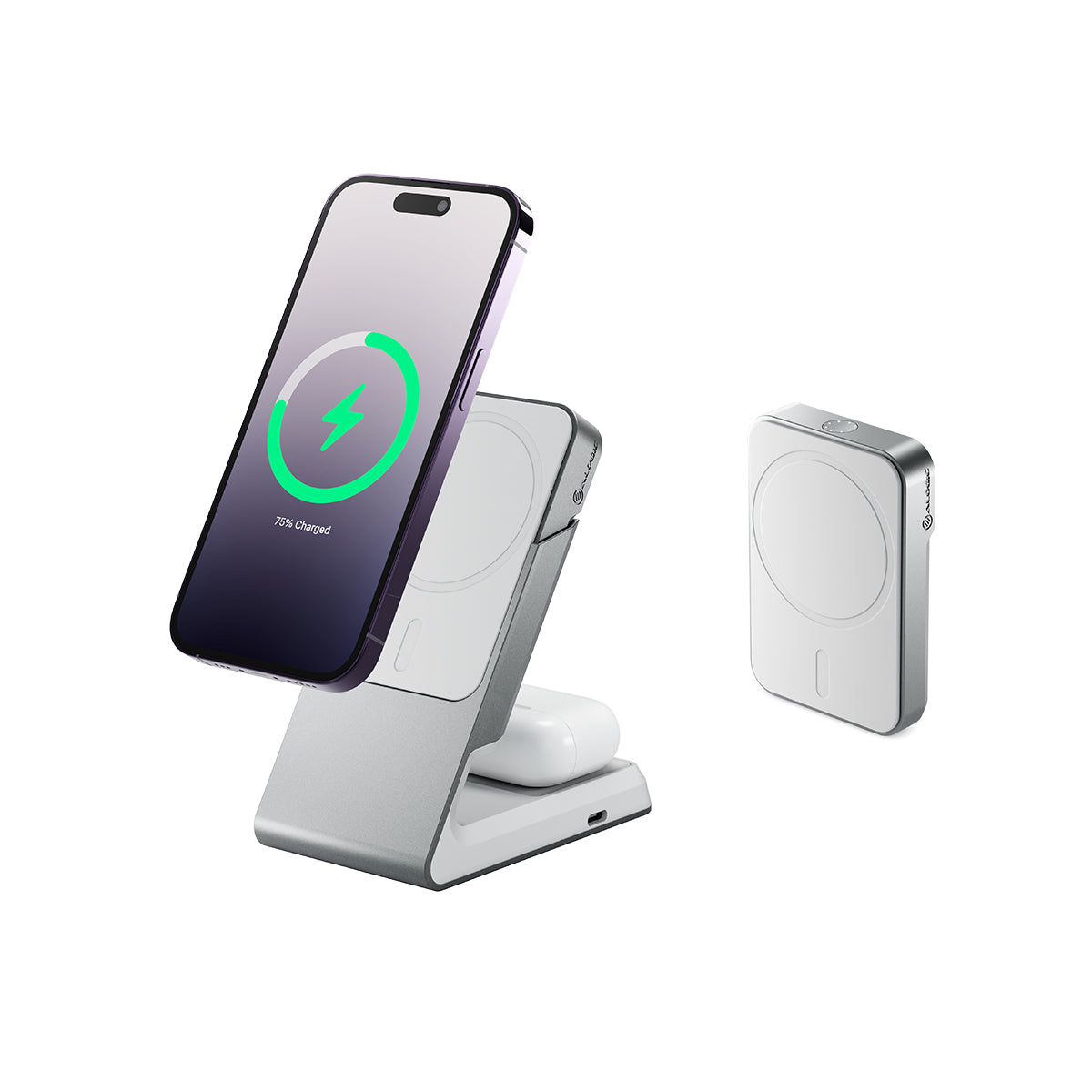 Matrix 2-In-1 Universal Magnetic Charging Dock + Matrix Universal Magnetic Power Bank 5000mAh、mySite、fannypackpong