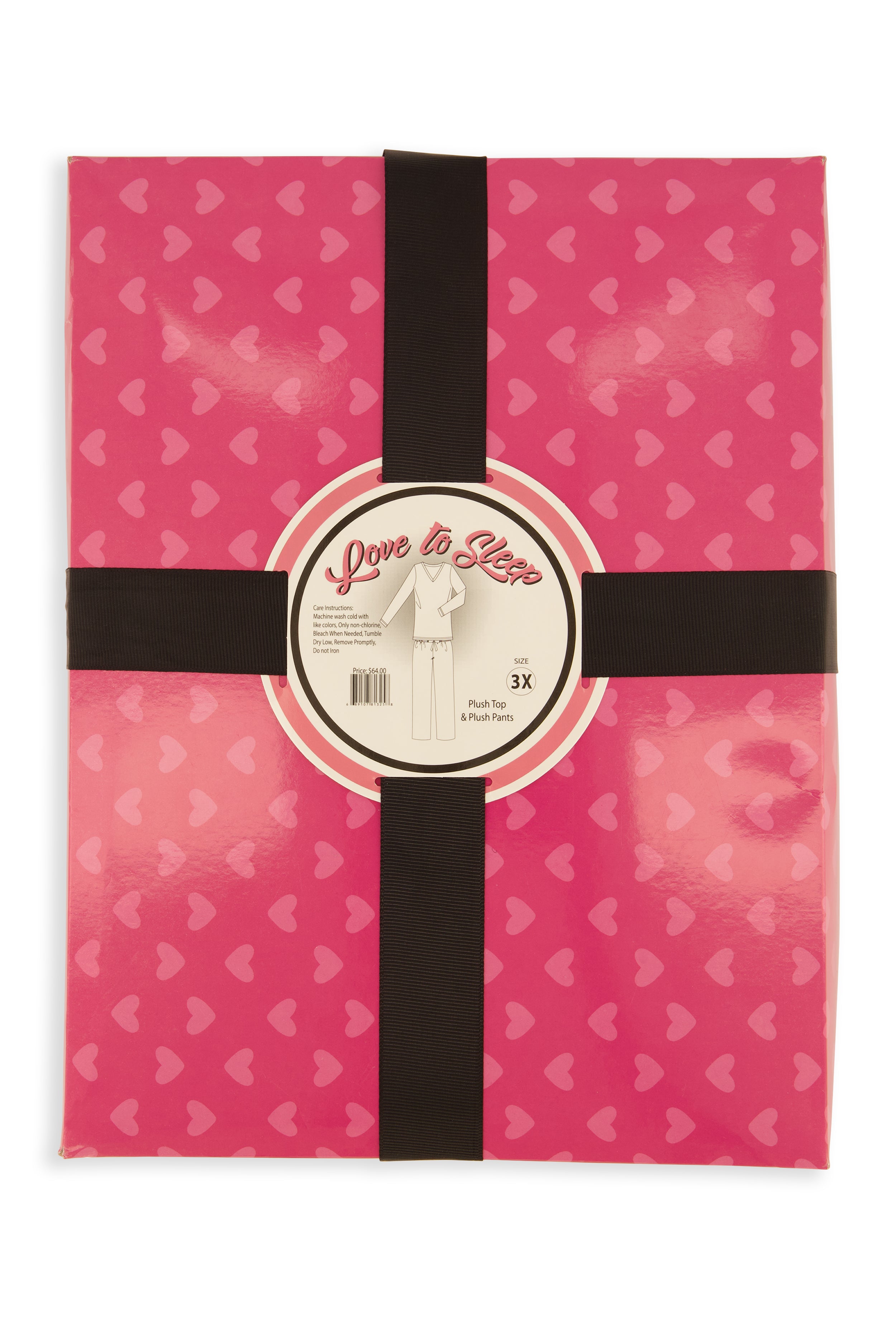 Plus Size Teddy Bear Print Pajama Top and Pants Set、mySite、camillekostekn