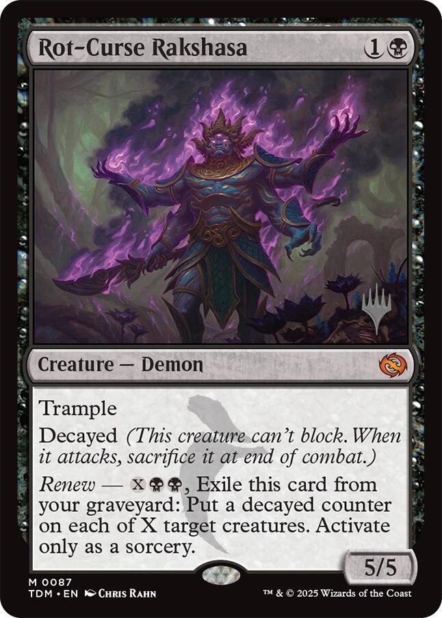 Rot-Curse Rakshasa Tarkir: Dragonstorm Promos、mySite、waistdrama
