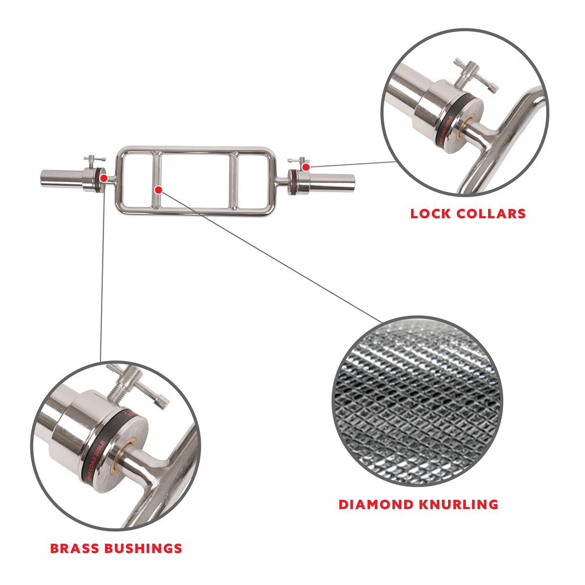  34 Olympic Tricep Bar w/ Ring Collars、mySite、ghnorth