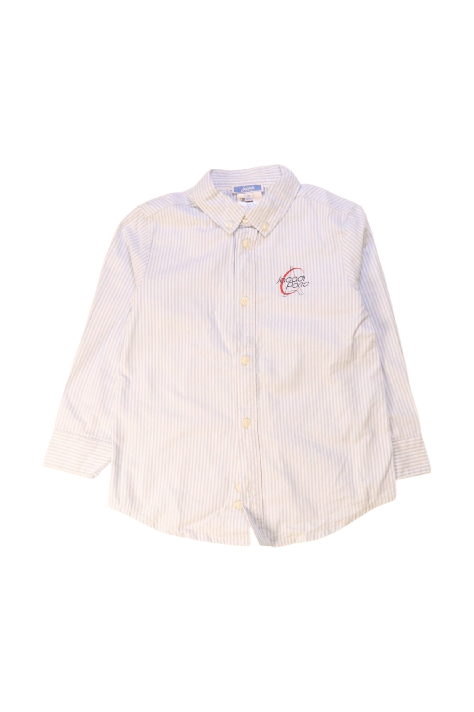 Jacadi Button Down Shirt With Embroidery 4T、mySite、g9winljtr