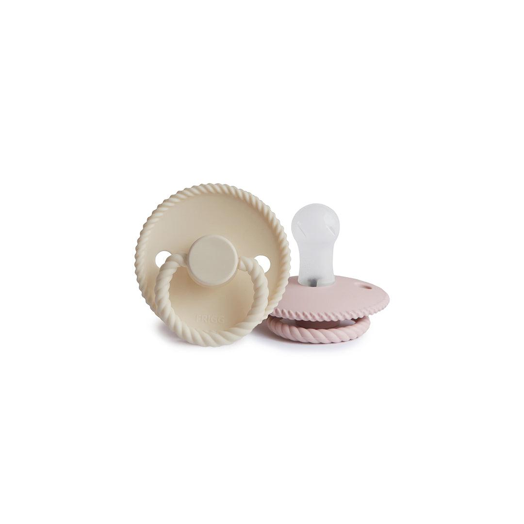  FRIGG Rope Silicone Pacifier - 2 Pack - Blush - Cream、mySite、merchandisen