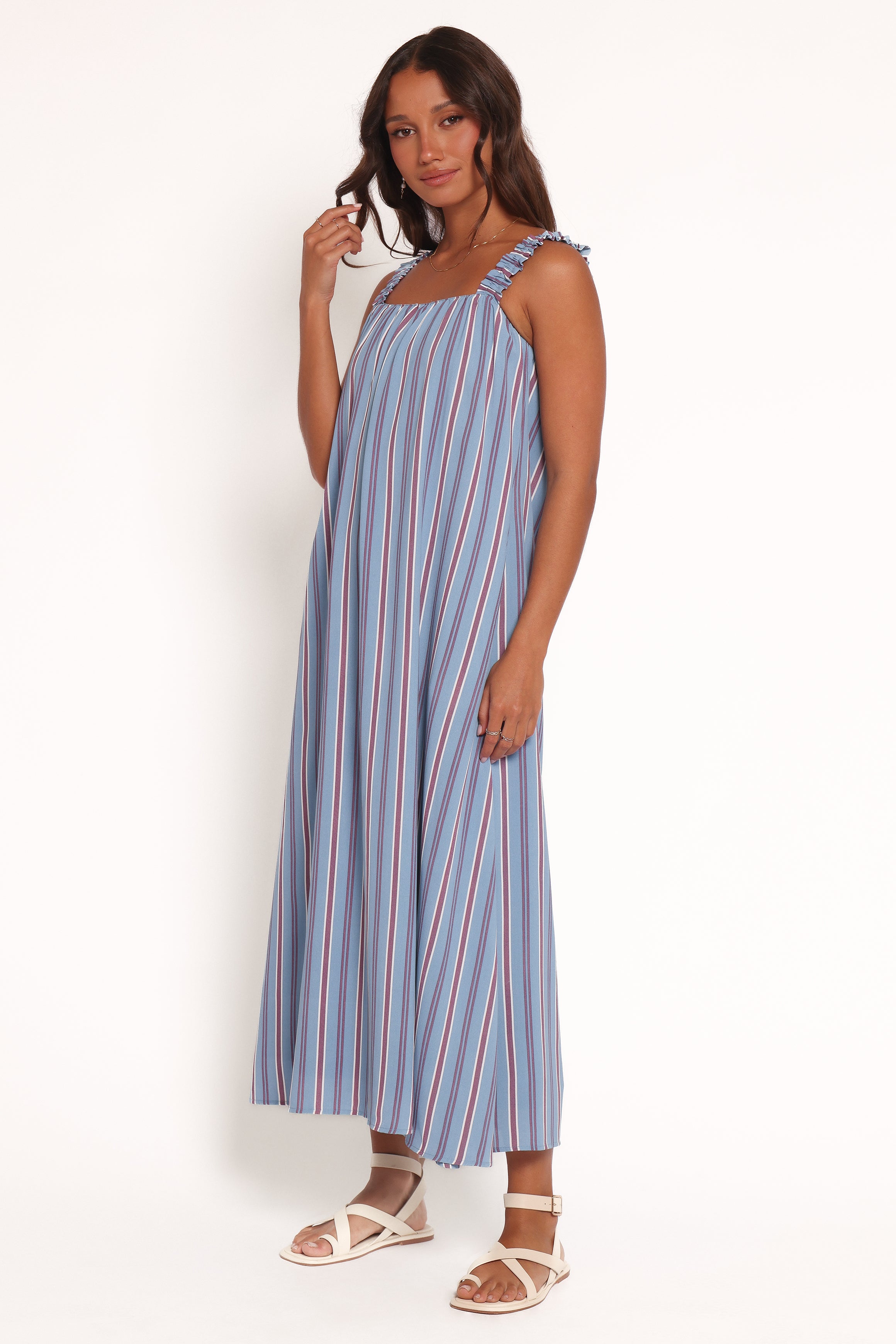  Alessandra Maxi Dress - Blue Stripe、mySite、sugarbowlscore