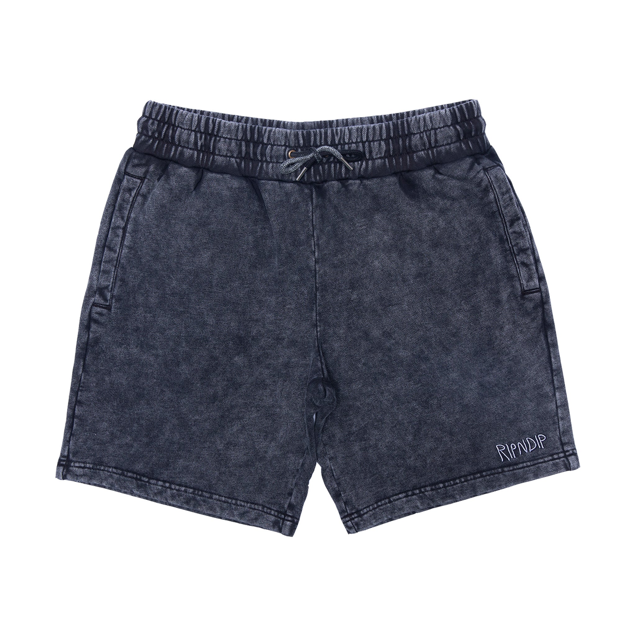  Peek A Nermal Sweatshorts (Black Acid Wash)、mySite、merchandisen