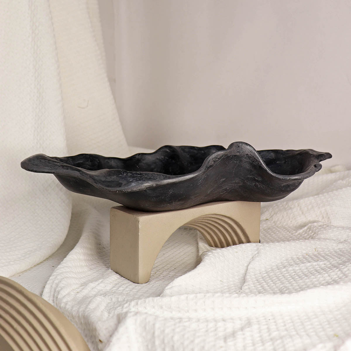 Marble Serving Bowl Platter | Black | Set of 2、mySite、camillekostekn