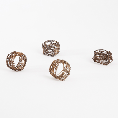  Metal Design Napkin Ring 4PC、mySite、elrpsem3k