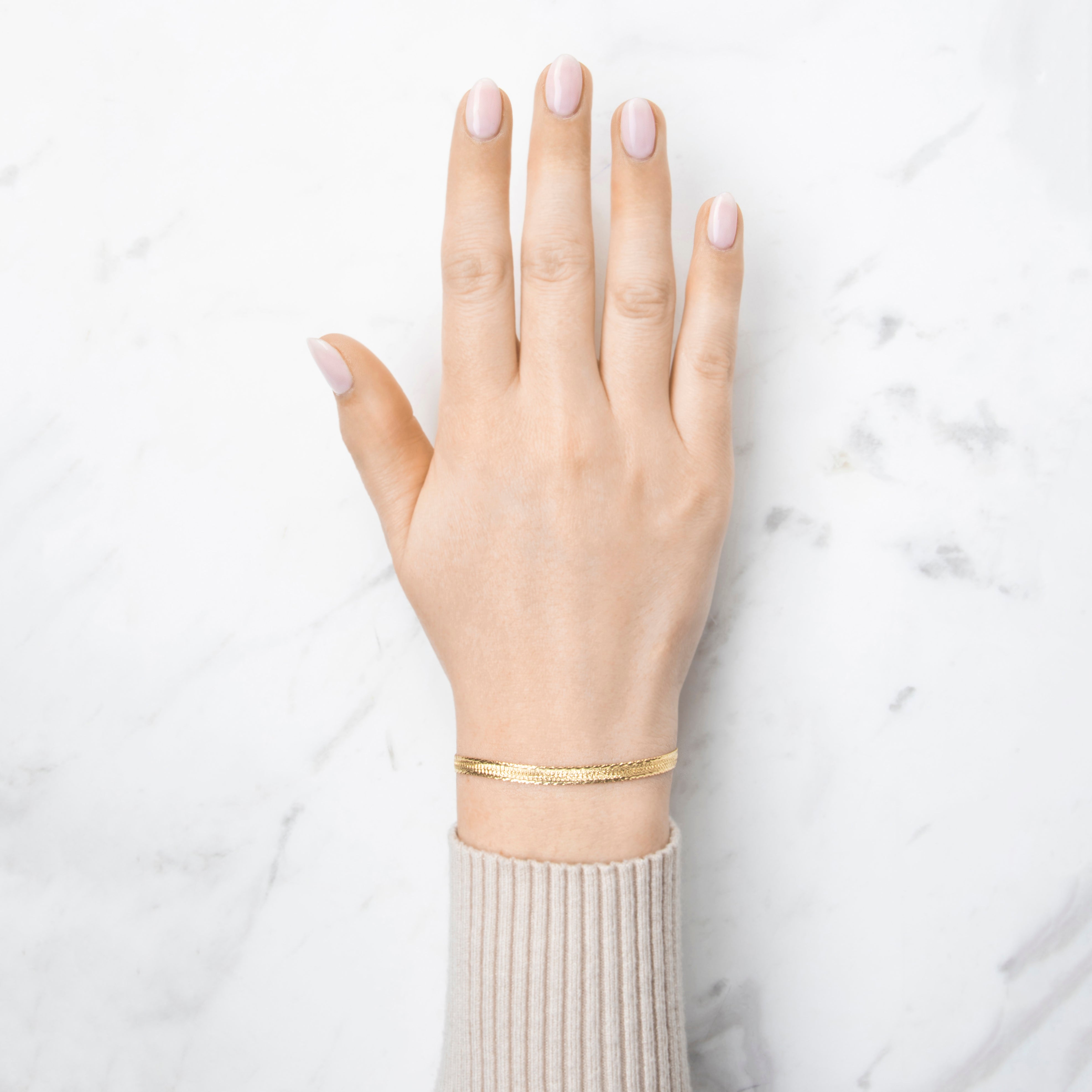 Vintage Italian 14k Yellow Gold Intricate Flat Link Bracelet 6.75、mySite、hinf8tx79