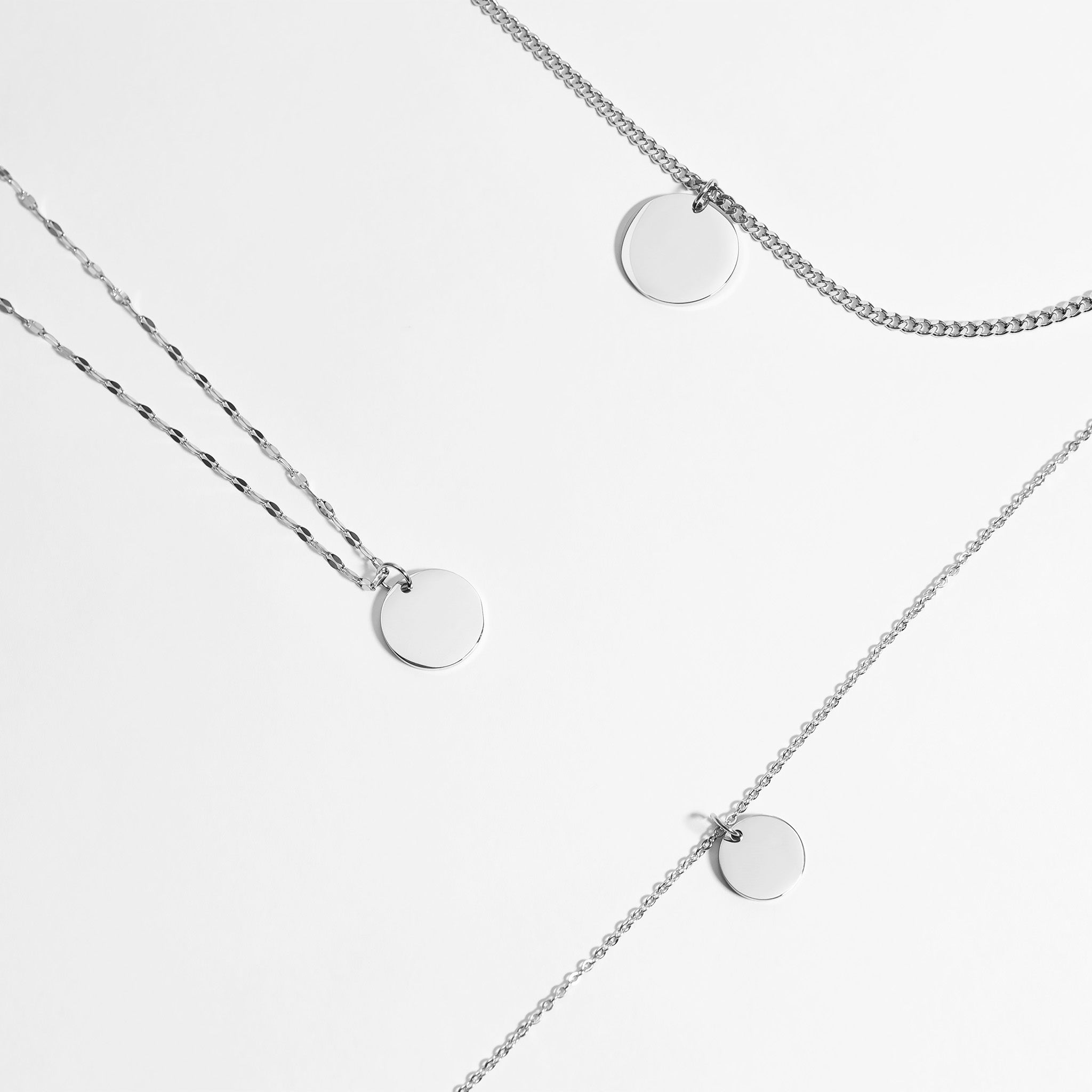 10 Pack - 13mm Blank Round Polished Stainless Steel Pendant / SBB0013、mySite、dreamappss