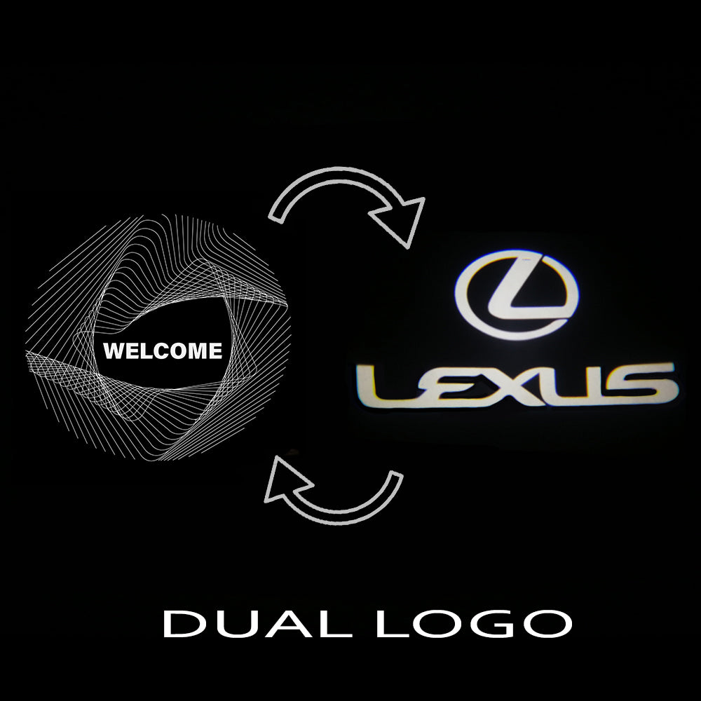 2x Lexus door light (plug&play) dual logo、mySite、nflplayoffbracketp