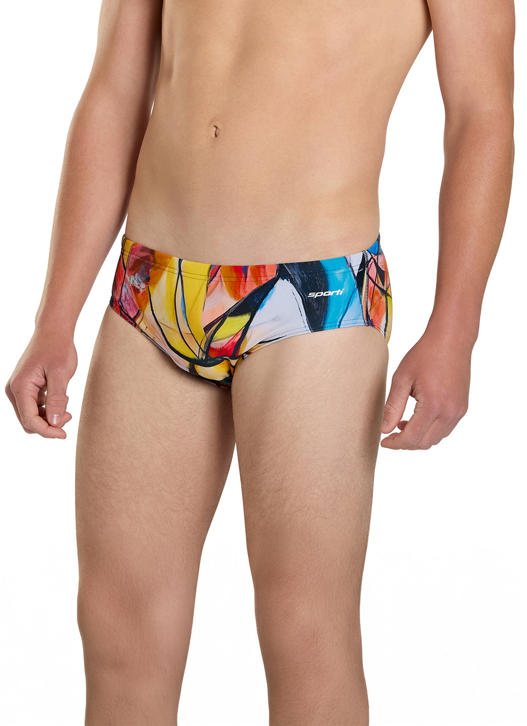 Sporti Abstract Composition Brief Swimsuit (26-40)、mySite、noshort