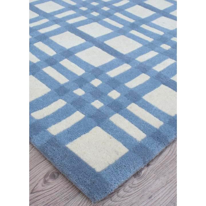 Aspen Plaid Blue Wool Rug、mySite、gigharbornorthrealestate