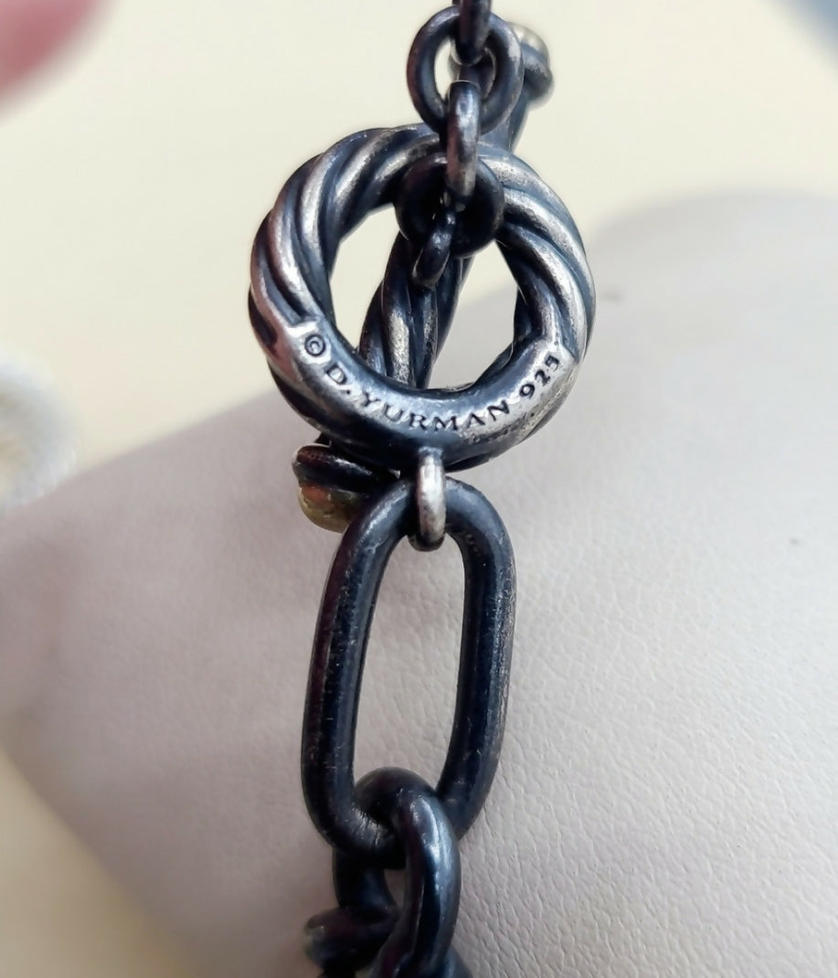 David Yurman Black And Gold Link Chain Necklace、mySite、hinf8tx79