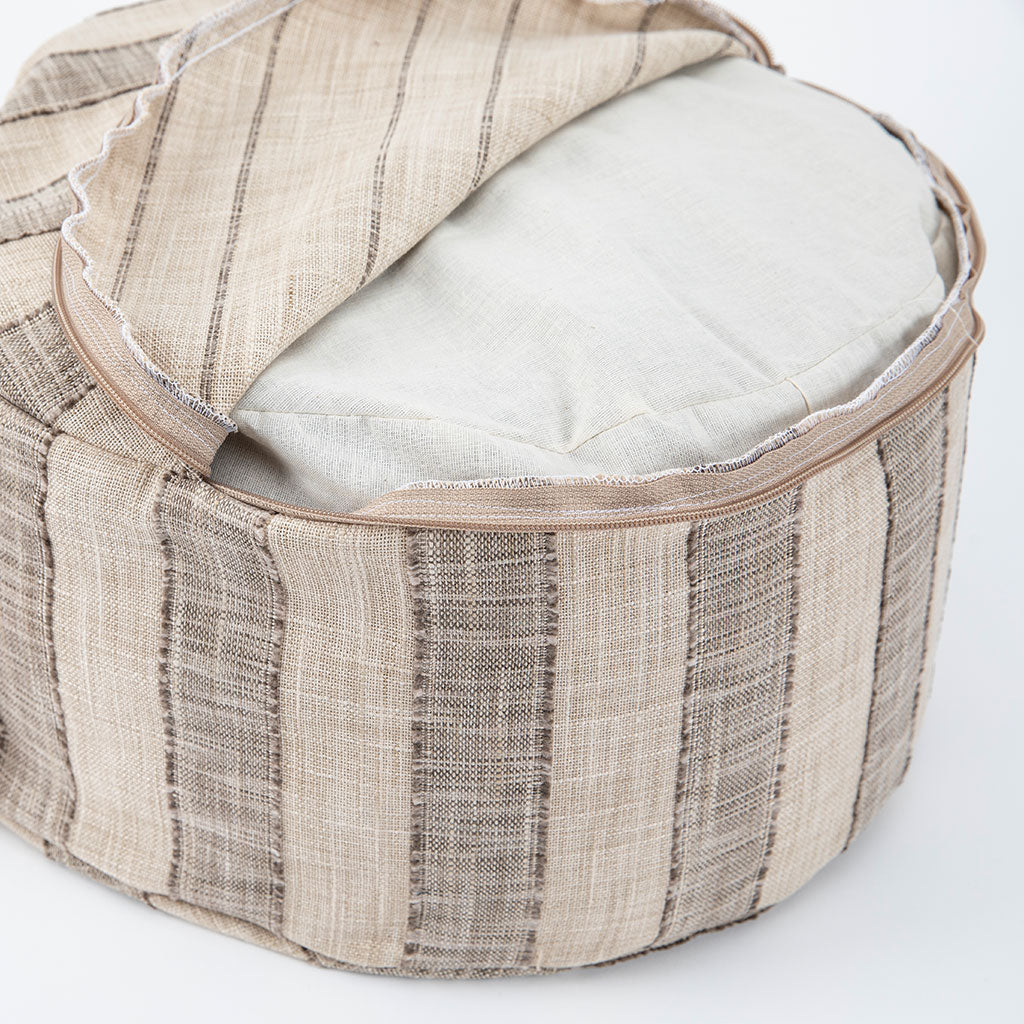 Coffee Stripe Buckwheat Hull Zafu、mySite、topwebapps