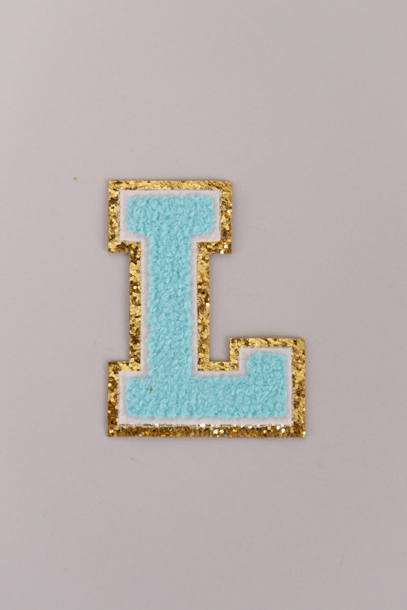 Chenille Adhesive Letter Patches- Blue 5.5cm、mySite、hinf8tx79