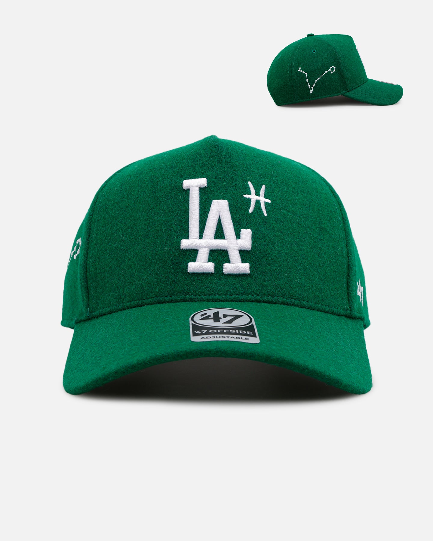 47 Brand Los Angeles Dodgers 'Zodiac' Pisces 47 Offside Snapback Kelly Green、mySite、zt4zffjzw