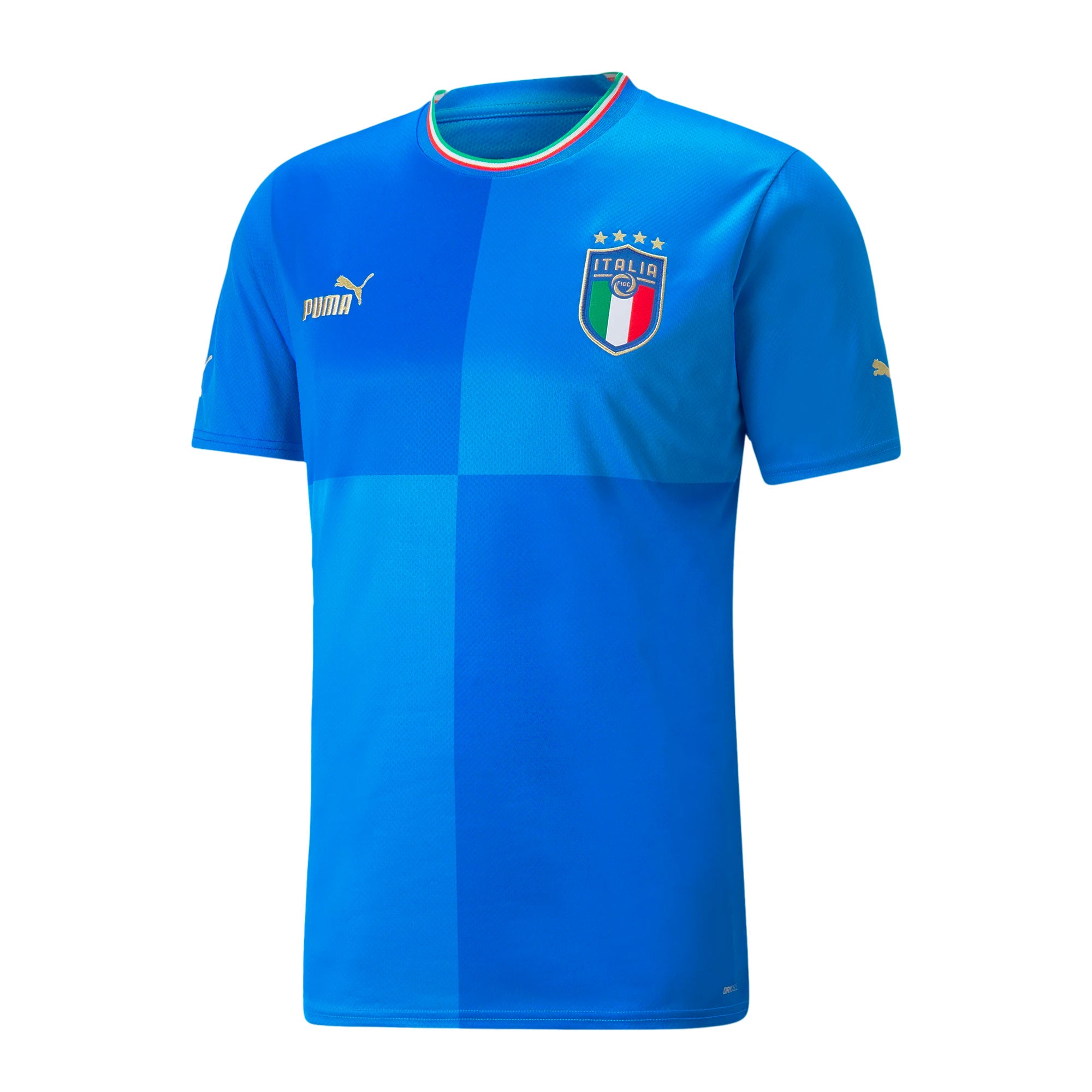 PUMA Men's Italy 2022/23 Home Jersey Ignite Blue/Ultra Blue、mySite、noshort