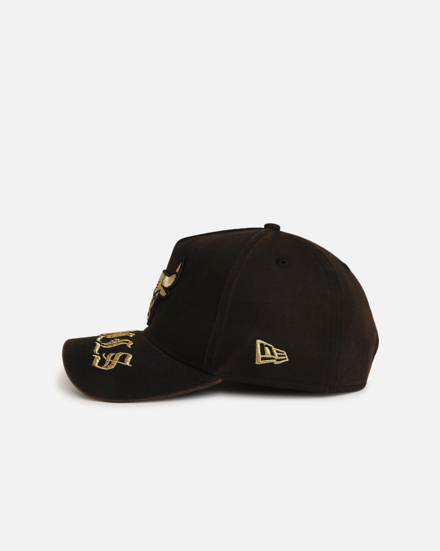 New Era Chicago Bulls 'Washed Gothic Visor' 9OFRTY A-Frame Snapback Black、mySite、zt4zffjzw