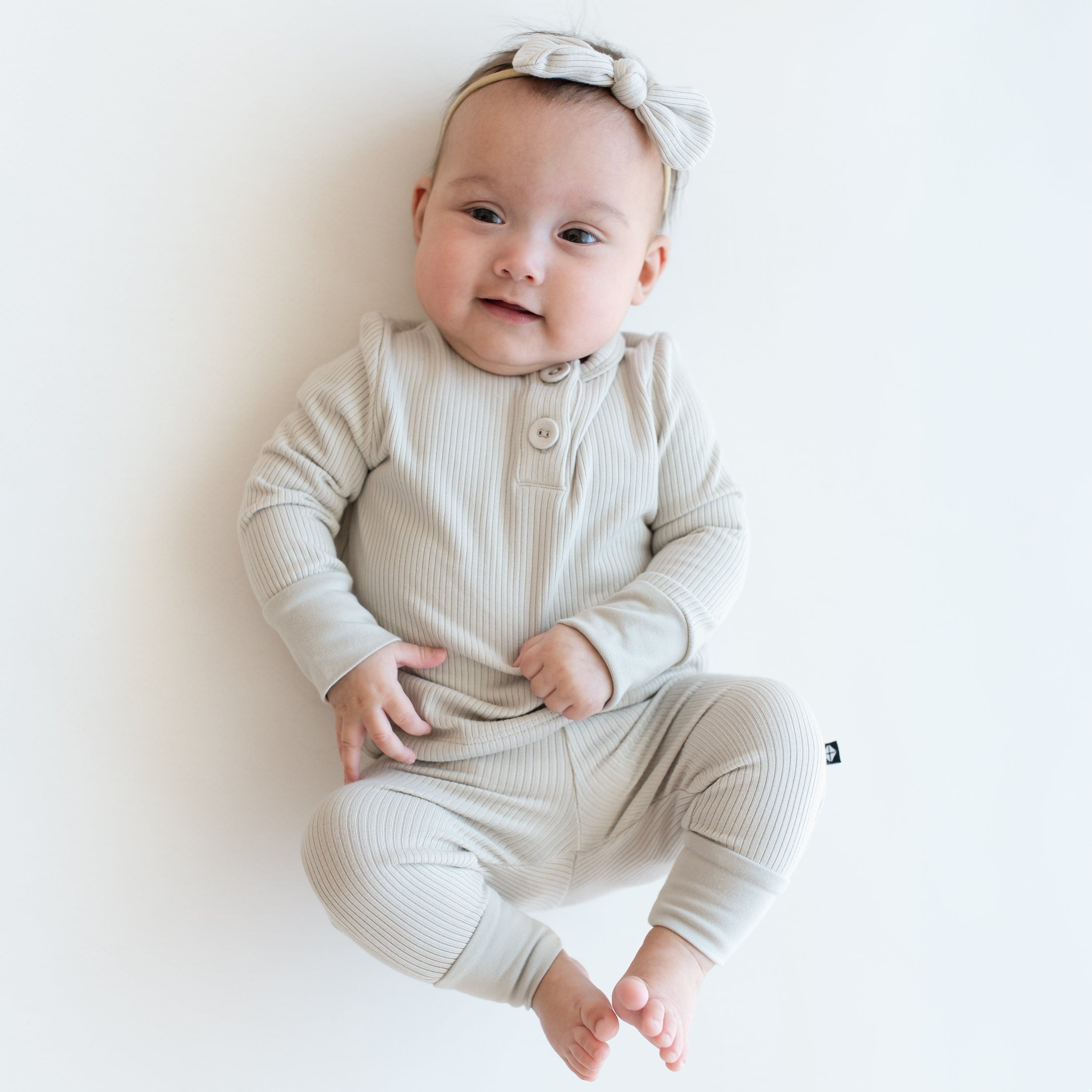  Ribbed Infant Henley Set in Oat、mySite、layawaytickets