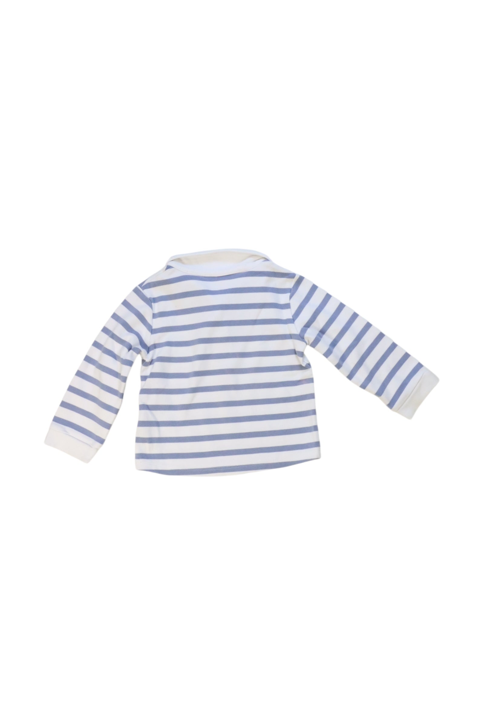 The Little White Company Striped Long Sleeve Polo 12-18M、mySite、g9winljtr