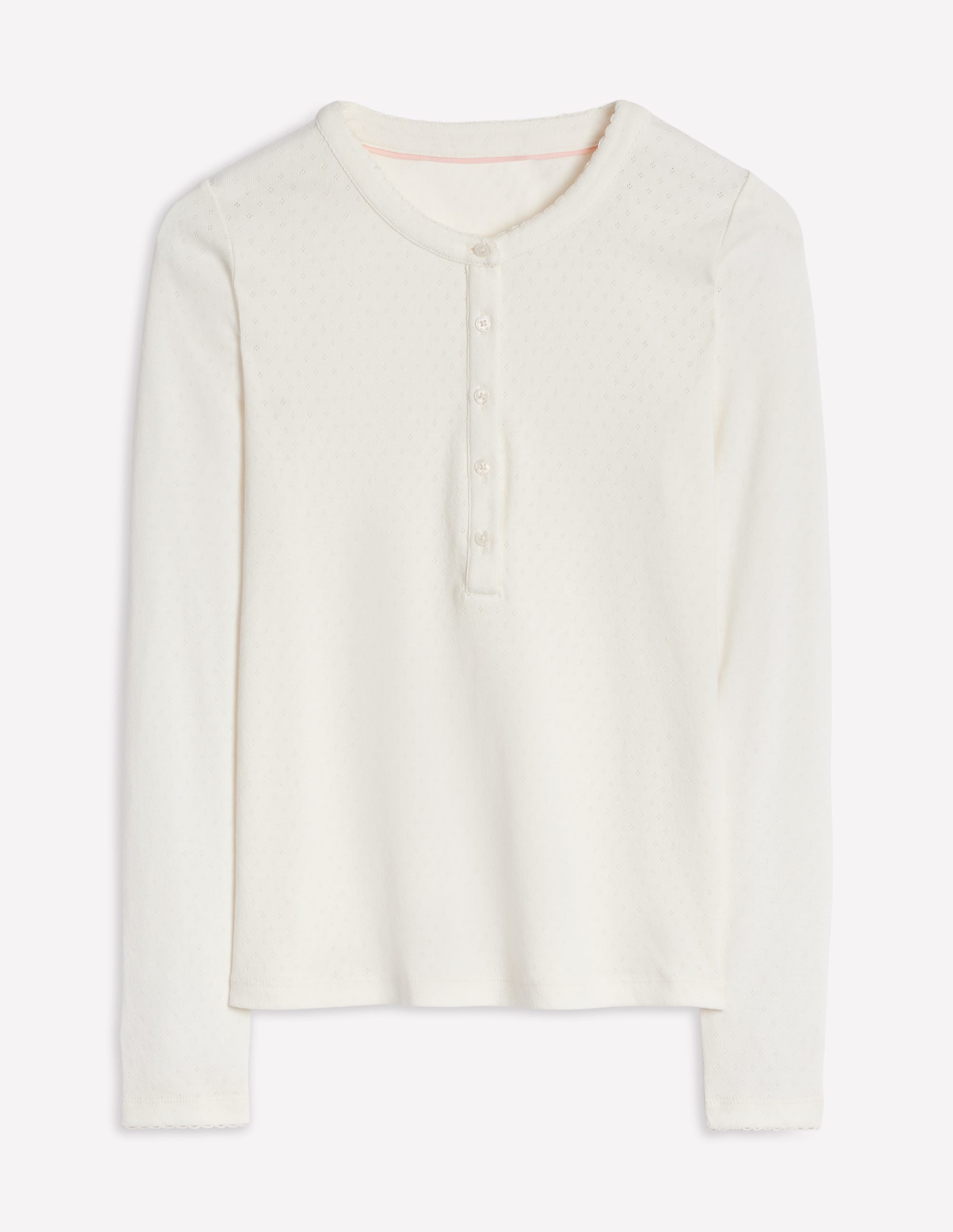  Pointelle Henley Top-Ivory、mySite、ashleygrahame