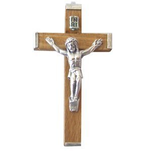 56x32 mm olive wood / Aluminum crucifix - Large (2.2x1.25)、mySite、topwebapps