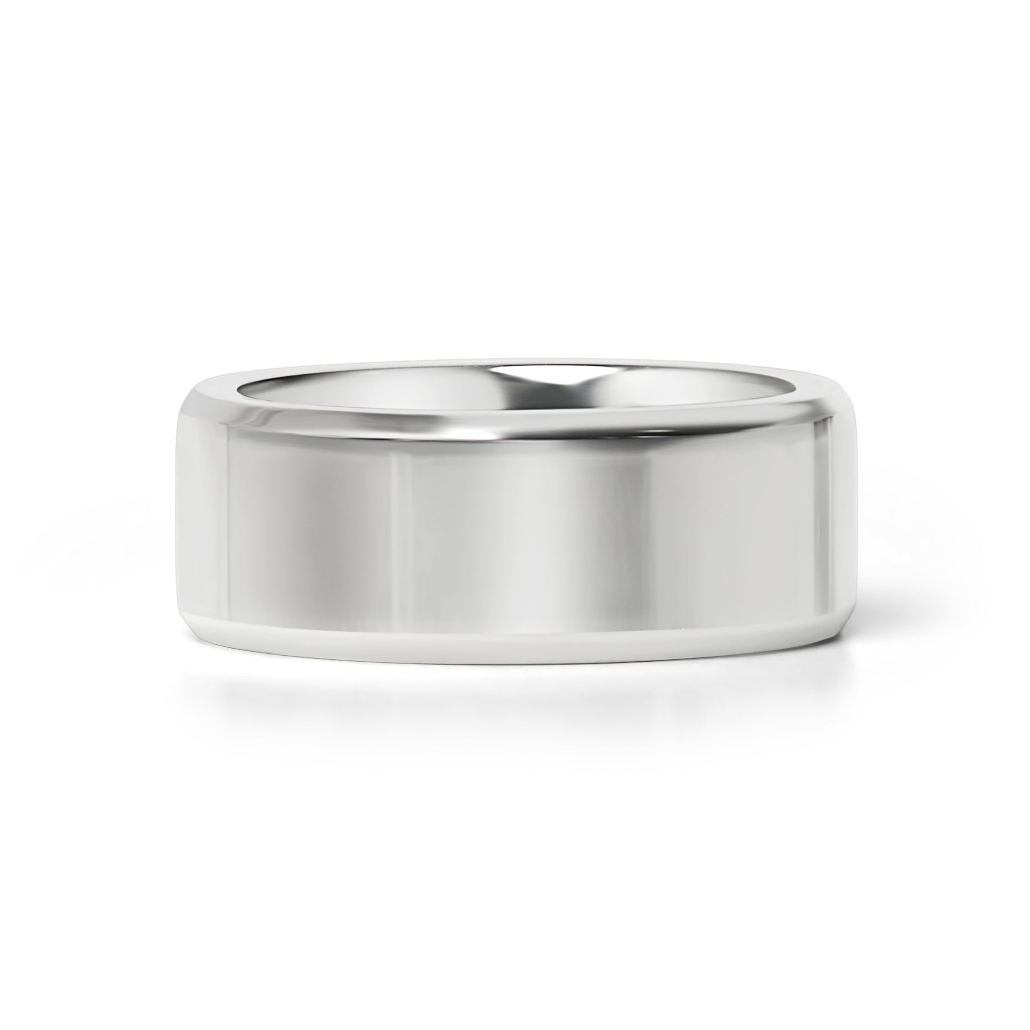 Stainless Steel Polished Beveled Edge Blank Ring / CFR9004、mySite、dreamappss