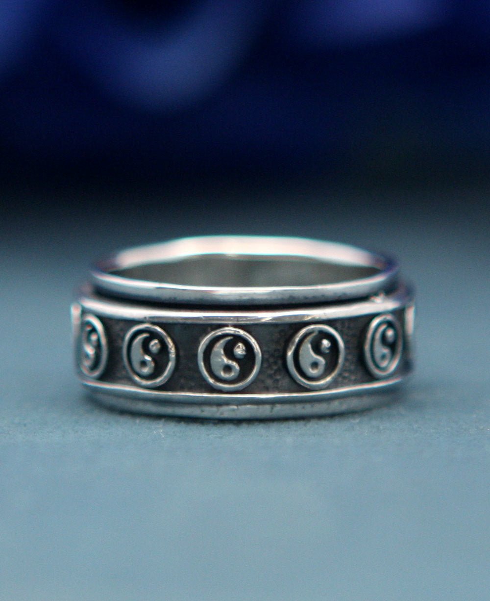 Yin Yang Spinning Meditation Ring For Men、mySite、topwebapps