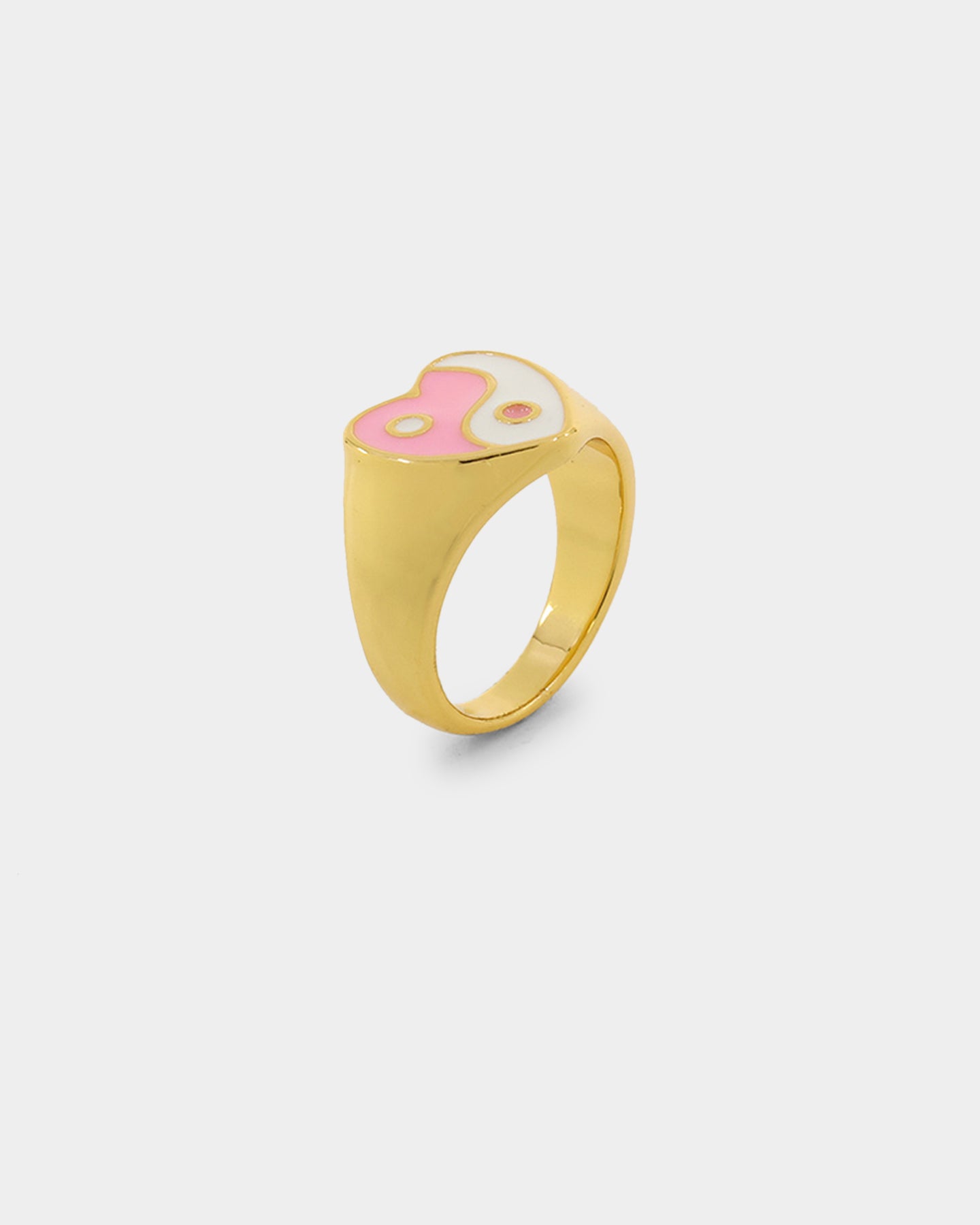 Raising Hell Women's Yin Yang Ring Gold/Pink、mySite、zt4zffjzw