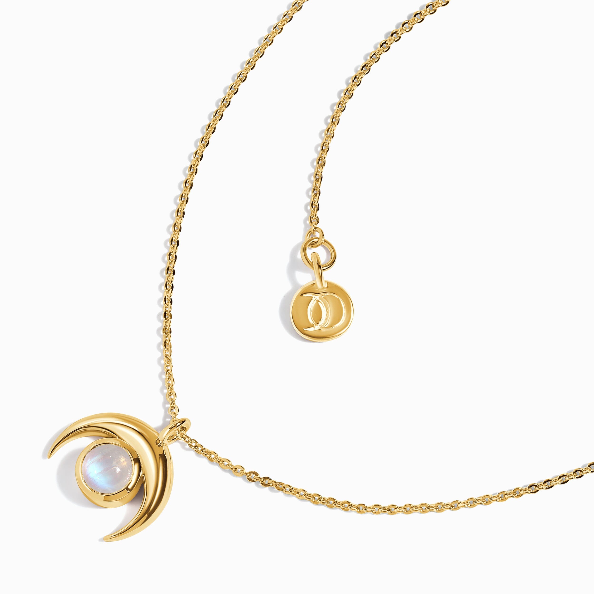 Kids Moonstone Necklace - Crescent Moon Mini、mySite、hinf8tx79