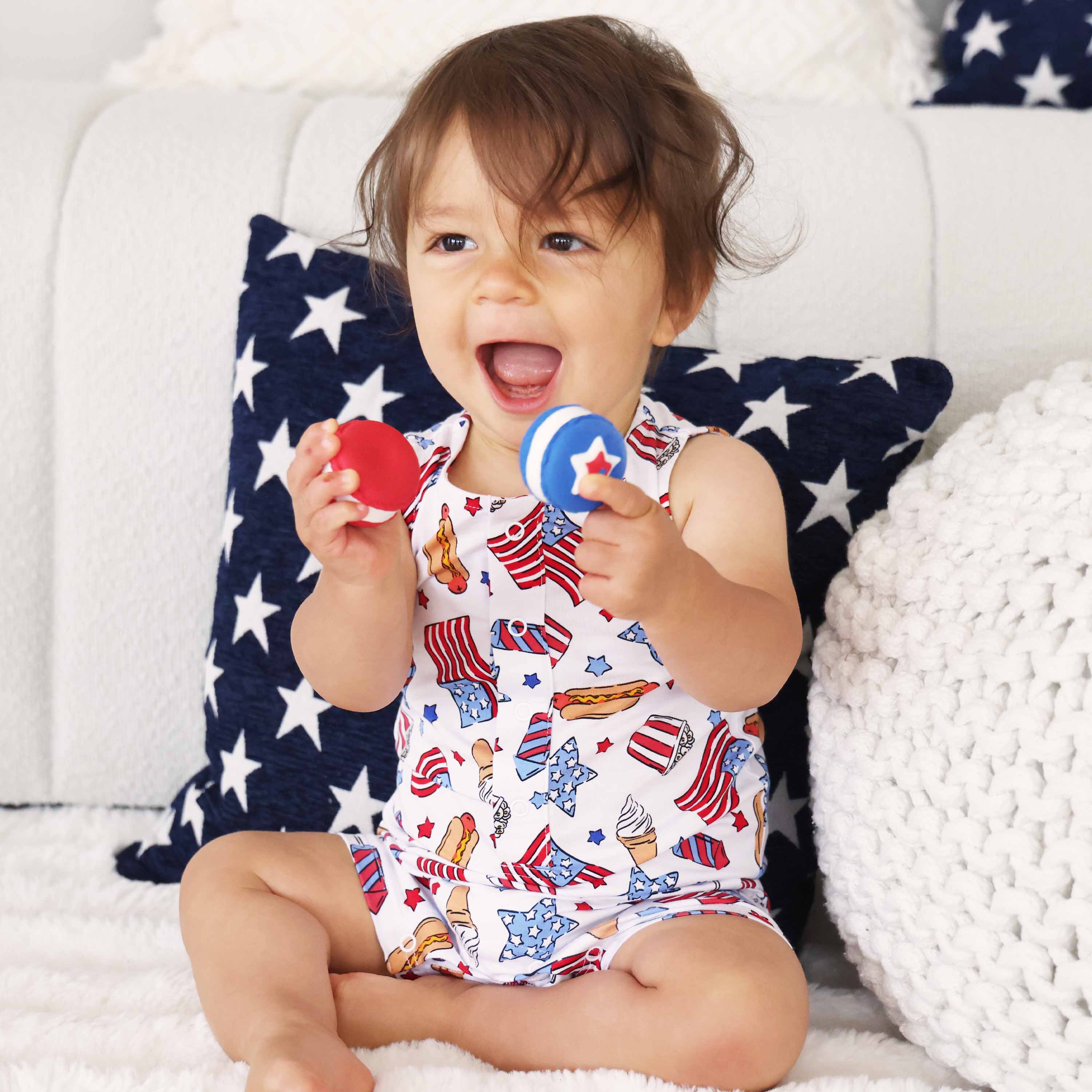  Sleeveless Snap Romper | Party in the USA Fireworks、mySite、layawaytickets