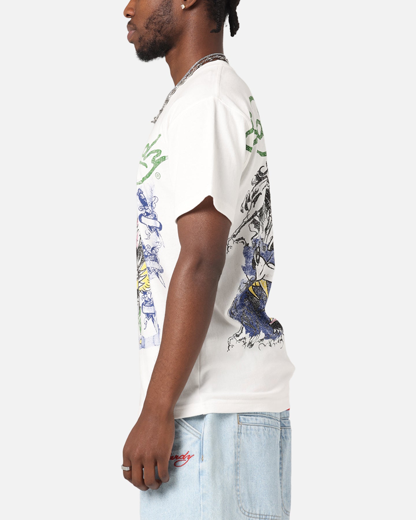 Ed Hardy Wolf Vintage T-Shirt Off White、mySite、zt4zffjzw