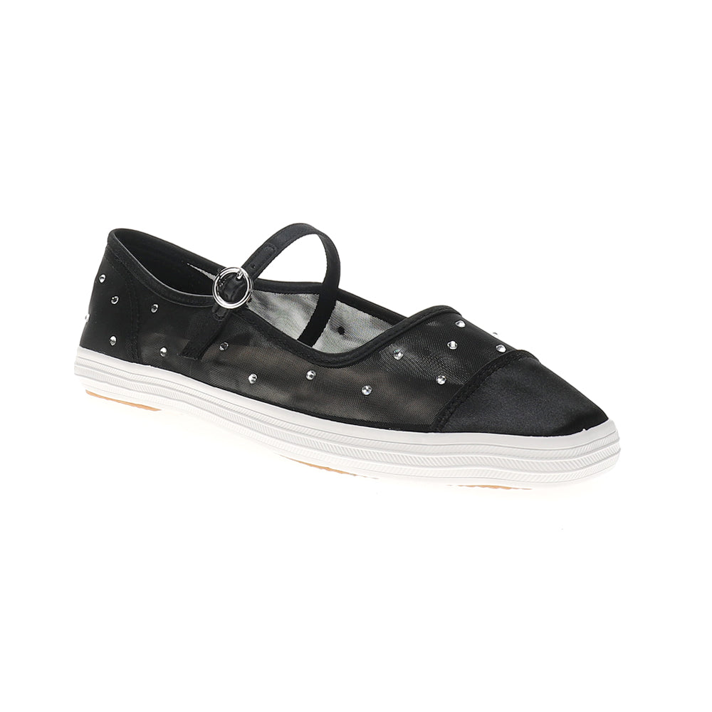 Square Toe Rhinestone Mary Jane Flats、mySite、gtrtttuynbv